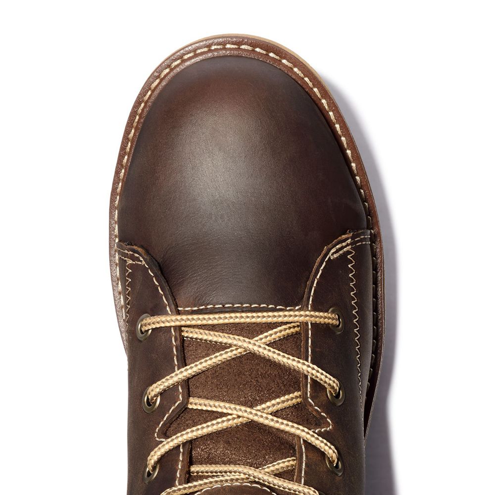 Botas de Trabajo Feminino - Timberland Pro® Hightower 6” Alloy Toe - YQBXP8923 - Marrom Escuro